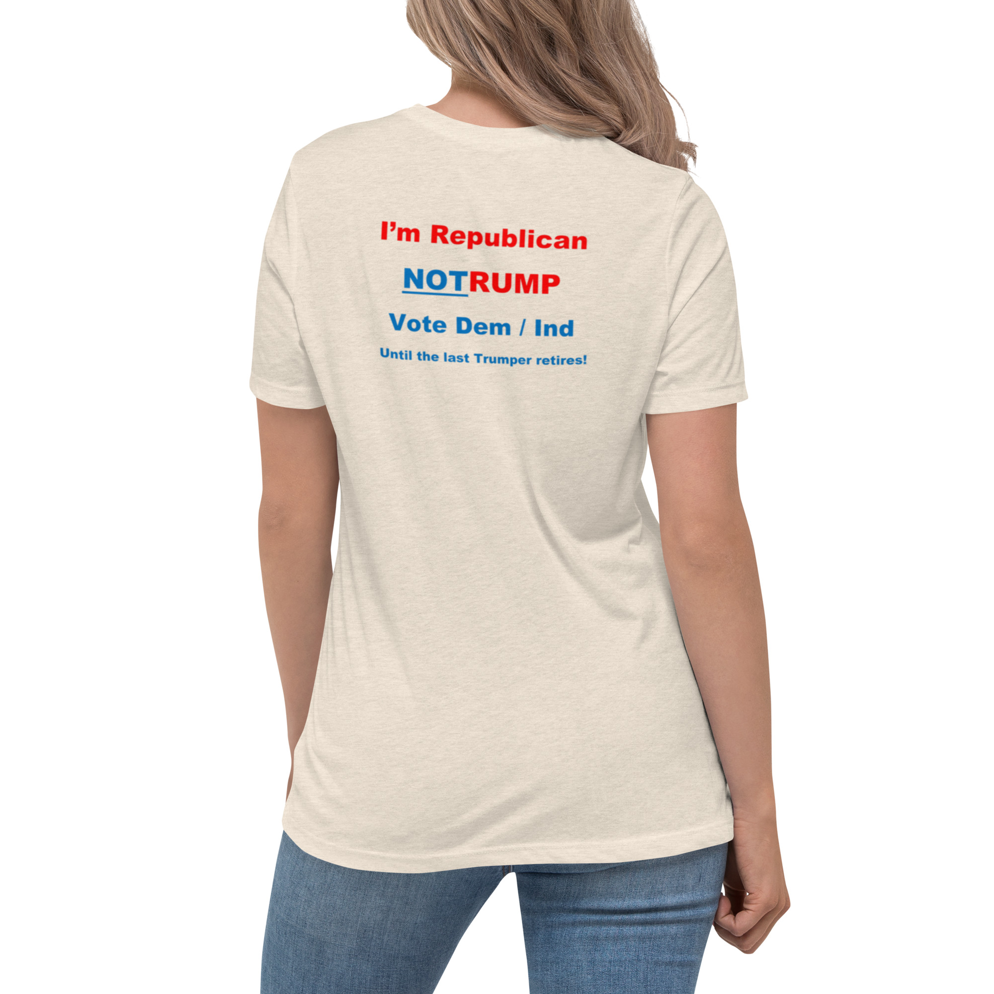 Republican Vote Dem/Ind Women's Relaxed T-Shirt - Image 4