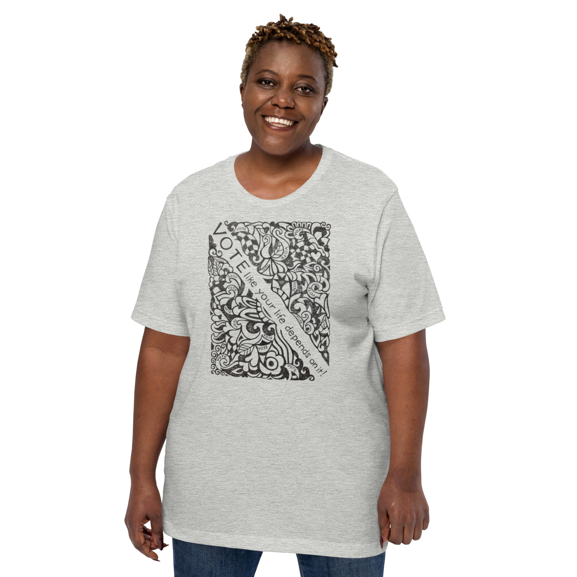 Vote Doodle Front Unisex t-shirt - Image 4