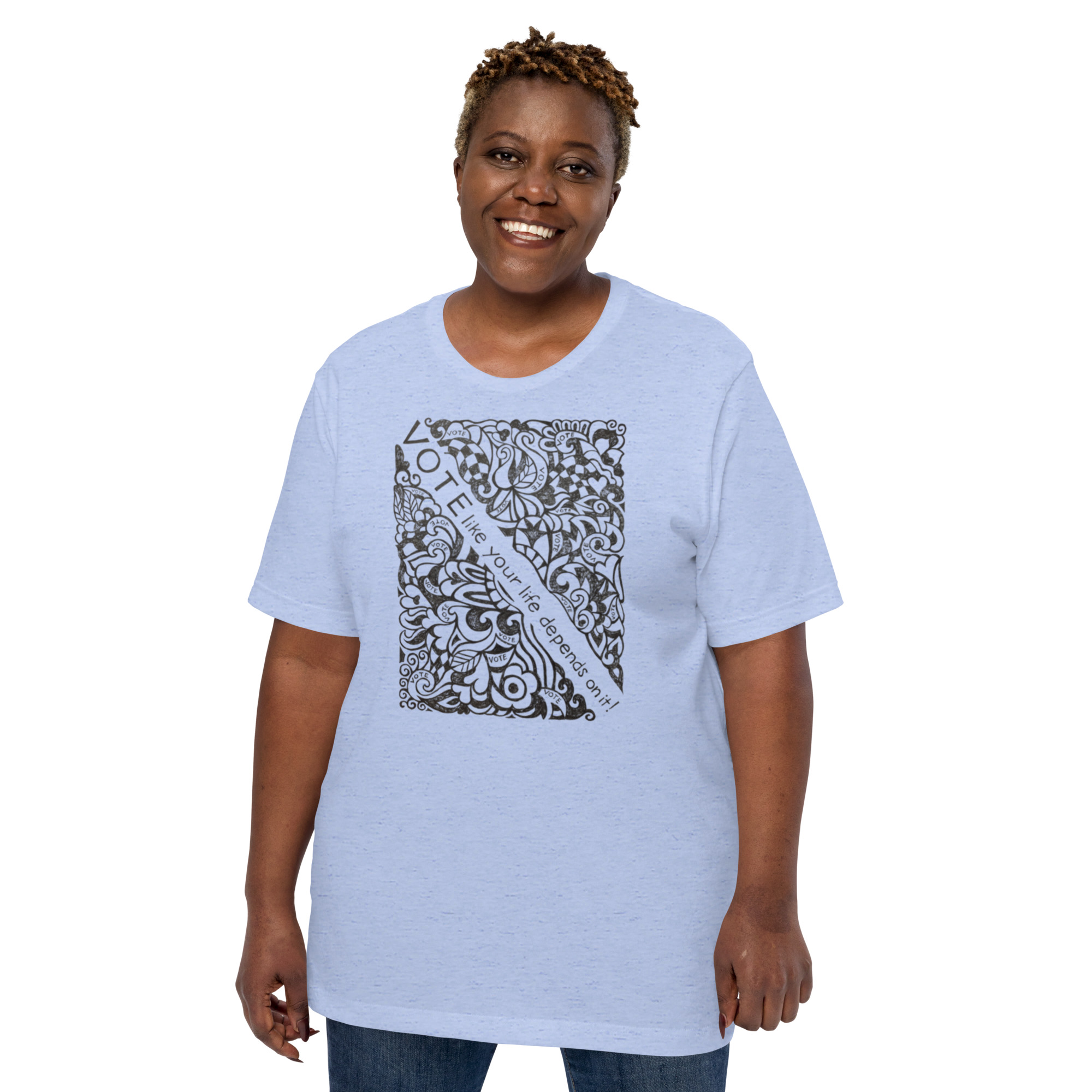Vote Doodle Front Unisex t-shirt - Image 2
