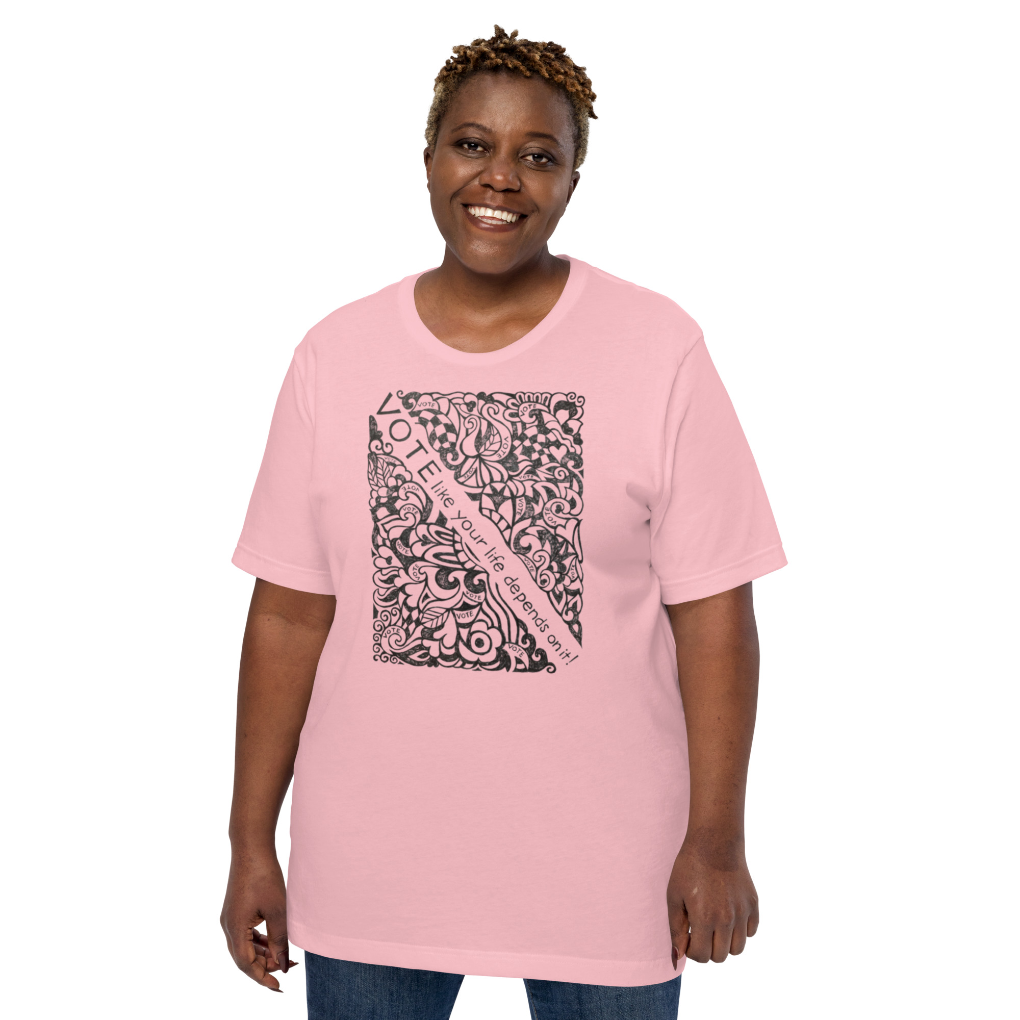 Vote Doodle Front Unisex t-shirt - Image 3